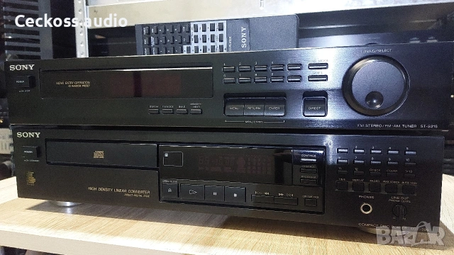 Сд плеър SONY CDP-395 с дистанционно + подарък тунер SONY 