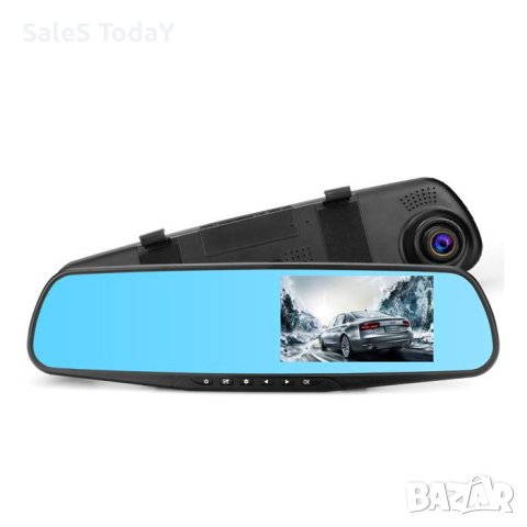 Видеорегистратор Blackbox DVR Full HD 1080P огледало с 4,3" дисплей и две камери, парктроник , снимка 2 - Аксесоари и консумативи - 26175153