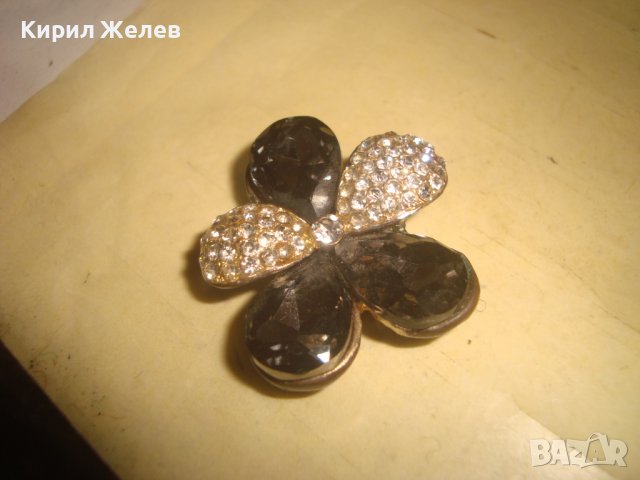 СТАР ФЛОРАЛЕН МЕДЕН КРИСТАЛЕН АРТ МЕДАЛЬОН ЦВЕТЕ 27878, снимка 7 - Колиета, медальони, синджири - 37127770