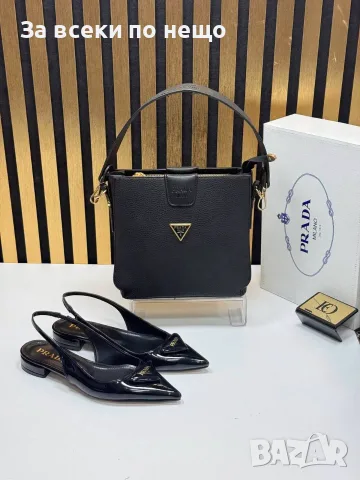 Prada Луксозни Дамски Лачени Обувки с Каишка и Остър Връх - Различни Цветове Код SEM-716, снимка 8 - Дамски обувки на ток - 55972491