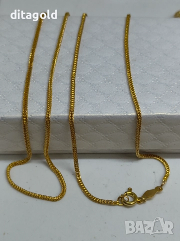 Употребяван 18К златен синджир и 18К златен кръст, снимка 3 - Колиета, медальони, синджири - 52751103