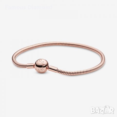 Роуз голд цвят Пандора гривна