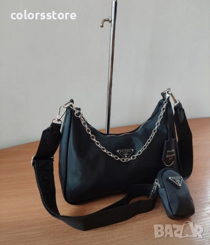 Луксозна Черна чанта/SG85y, снимка 2 - Чанти - 51716890