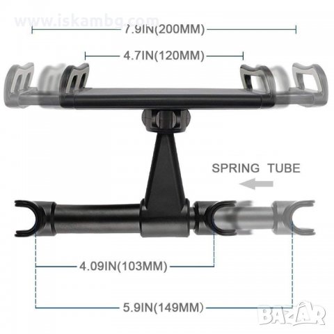 Стойка за телефон и таблет на задна седалка, Алуминиева - код 3276, снимка 4 - Аксесоари и консумативи - 34510995