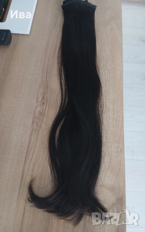 Естествена коса на треса 53 см, снимка 2 - Аксесоари за коса - 54281380