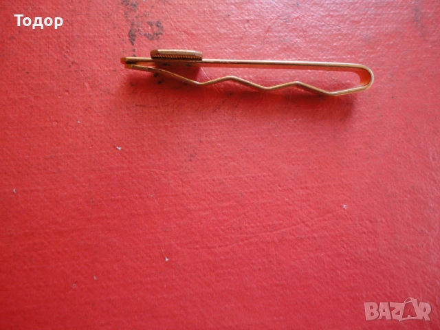 Позлатена игла щипка за вратовръзка 1892 съдия адвокат, снимка 4 - Други - 53040386
