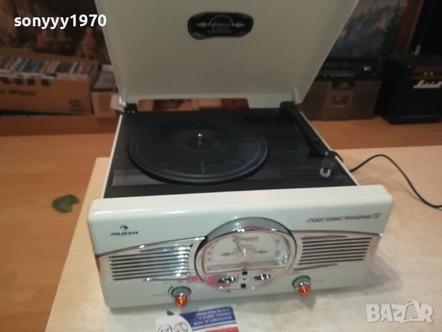 🛑AUNA-ГРАМОФОН ТУНЕР УСИЛВАТЕЛ С РЕТРО ВИЗИЯ LK1ED0911231706, снимка 2 - Ресийвъри, усилватели, смесителни пултове - 42923005