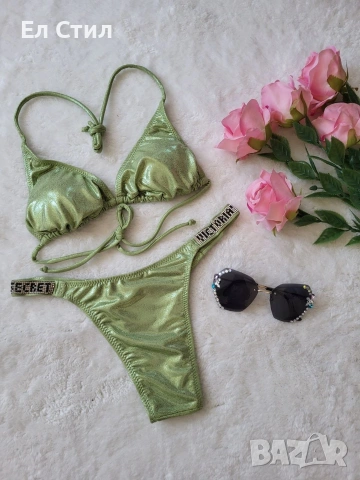 ⚜️Victoria's Secret зелен #дамски #бански 25 евро Л Л ХЛ