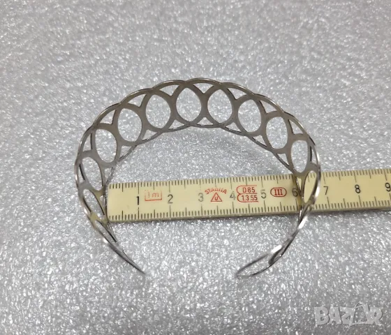 Като нова! Сребърна Гривна ITALY (проба 925)-10.18 грама, снимка 10 - Гривни - 47981911