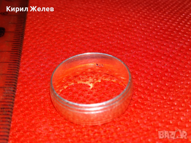 ЕЛЕГАНТЕН СРЕБЪРЕН ПРЪСТЕН ТИП ХАЛКА СРЕБРО 925 ПРОБА ВИНТИДЖ АРТ МОДЕЛ 43752, снимка 8 - Пръстени - 44610375