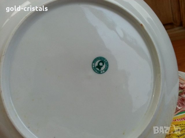 Стар български порцелан чинии плитки, снимка 7 - Антикварни и старинни предмети - 34338531