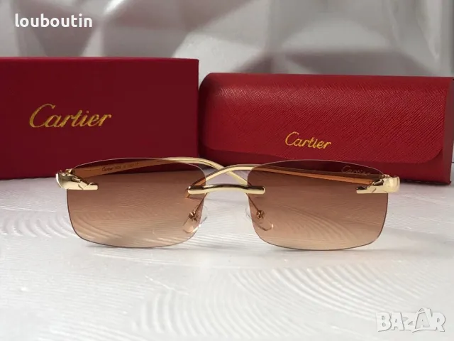 Cartier Мъжки слънчеви очила правоъгълни 3 цвята дамски унисек, снимка 10 - Слънчеви и диоптрични очила - 49785762