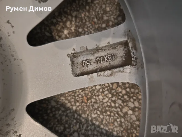 Продавам 4 броя 18' алуминиеви джанти за Мазда, снимка 4 - Гуми и джанти - 56126530