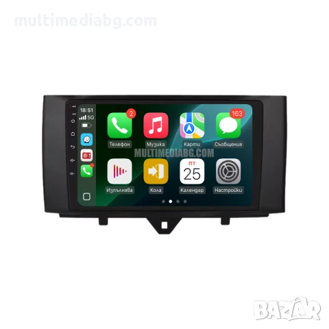 Smart Fortwo 2011 - 2015 Мултимедия Навигация Android