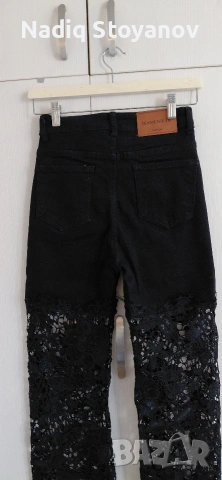 Дамски джинси/панталони с дантела , снимка 4 - Панталони - 54150021