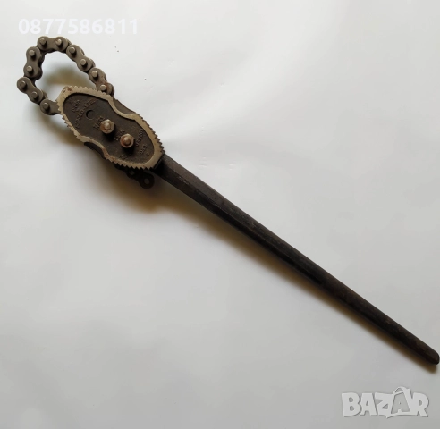 НОВ ОРИГИНАЛЕН НЕМСКИ ТРЪБЕН ВЕРИЖЕН КЛЮЧ DROP FORGED STEEL. ВЕРИЖНИ КЛЮЧОВЕ +, снимка 3 - Ключове - 51631839