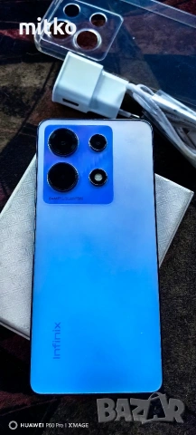 INFINIX NOTE 30 AURORA BLUE-Перфектно състояние.6.8"OLED 120Hz.дисплей, снимка 4 - Други - 53124148