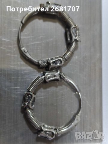 Сребърни обеци , снимка 3 - Обеци - 39598451