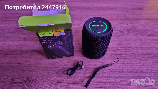 Портативна Bluetooth тонколонка Zealot S32 Pro, снимка 5 - Тонколони - 54182357