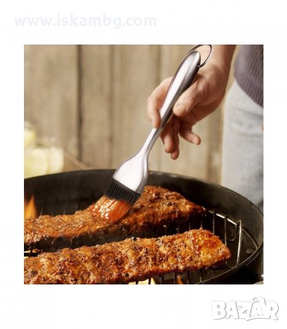 СИЛИКОНОВА ЧЕТКА С МЕТАЛНА ДРЪЖКА ЗА МАЗАНЕ - код СТОМАНЕНА ДРЪЖКА, снимка 4 - Прибори за хранене, готвене и сервиране - 33907038