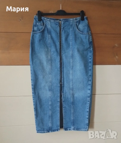 Zara миди пола с цип размер М, снимка 8 - Поли - 54089806