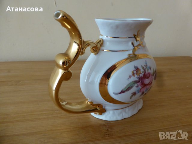 Чешка порцеланова каничка за минерална вода Карлови Вари 1978 г, снимка 6 - Антикварни и старинни предмети - 44424176