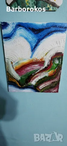 Авторска картина рисувана с маслени бои , снимка 3 - Картини - 49916822