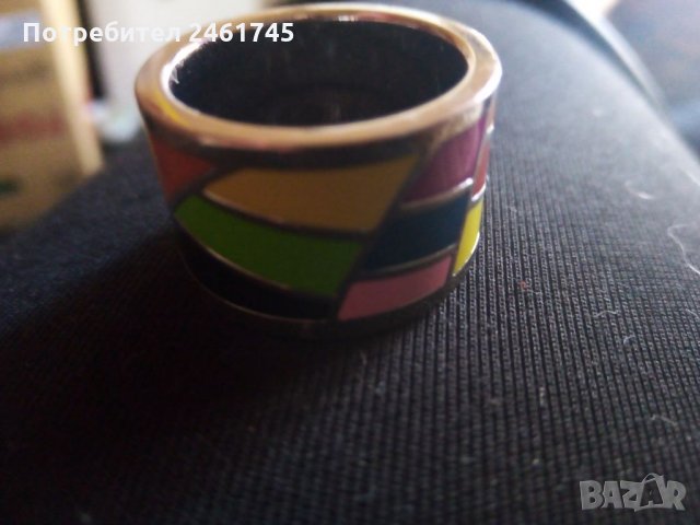  Пръстен медицинска стомана, снимка 5 - Пръстени - 35210990