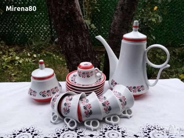 Винтидж румънски сервиз за кафе
