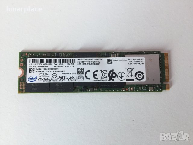 OEM SSD Intel® 600P 256GB NVMe, снимка 1 - Други - 39461959