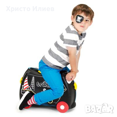 Детски Куфар TRUNKI Pedro the Pirate Ship Трунки Ride - On Момче , снимка 2 - Кенгура и ранички - 27169375