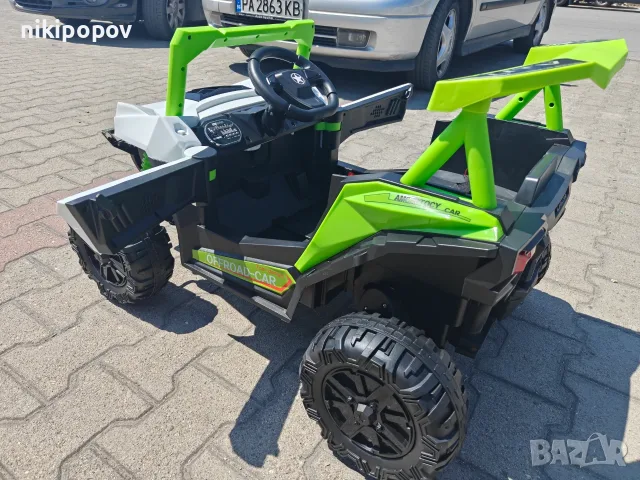 TEXAS акумулаторен джип GOBI GO зелен, снимка 8 - Детски велосипеди, триколки и коли - 55991003