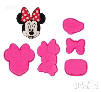 Мини Маус Minnie глава пандела обувка силиконов молд форми форма фондан тесто шоколад бонбон гипс