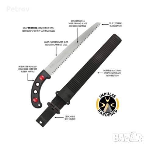 SILKY GOMTARO 270(8) - MADE IN JAPAN - ORIGINAL - 270 mm ПРОФЕСИОНАЛЕН ВИСОКОКАЧЕСТВЕН Японски трион, снимка 15 - Други инструменти - 52312808