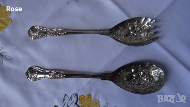 Прибори за салата с богат релеф , снимка 6 - Прибори за хранене, готвене и сервиране - 51854480