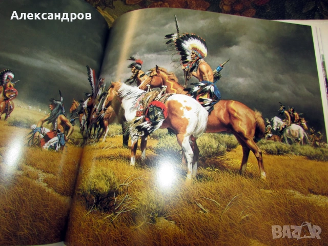 Книга с рисунки на индиански сцени The art of Frank C. McCarthy, снимка 9 - Енциклопедии, справочници - 53999440