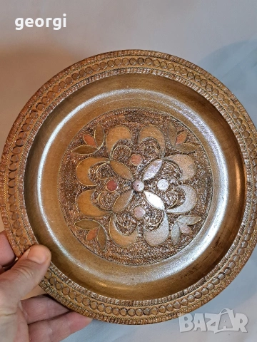 декоративна дърворезбована чиния 31/4