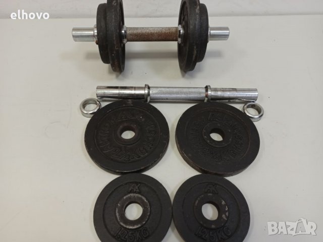 Дъмбели 2x9.5кг , снимка 8 - Фитнес уреди - 31297478