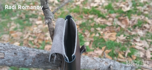 Мъжка кожена чанта за кръст, чанта за лов , риболов и преходи, снимка 3 - Чанти - 52026110