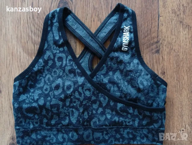 Gymshark Adapt Camo Seamless Sports Bra - дамско бюстие р-р S, снимка 3 - Корсети, бюстиета, топове - 56121598
