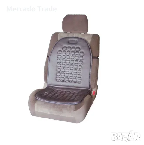 Масажираща подложка за седалка Mercado Trade, За кола, Универсална, Сив