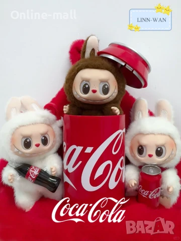 POP MART The Monsters Labubu Coca-Cola Лабубу ключодържател Кока Кола, снимка 4 - Други - 50470446
