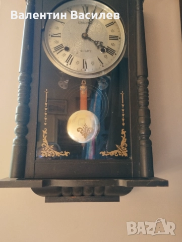 Стенен часовник Конкордия 31 дневен , снимка 2 - Стенни часовници - 51702513