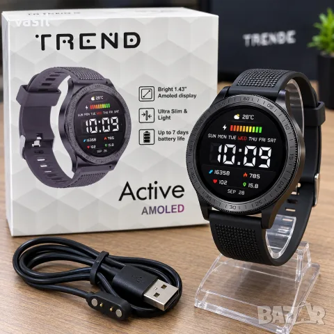 TRENDeR Active AMOLED – стилен смарт часовник с AMOLED дисплей