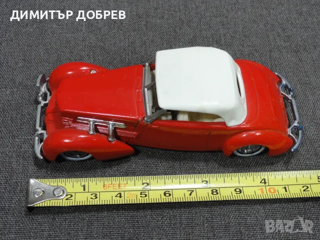 1/43 СТАРА РЕТРО МЕТАЛНА КОЛИЧКА MATCHBOX YESTERYEAR Y18 1937 CORD MODEL 812 ENGLAND, снимка 7 - Колекции - 55943366