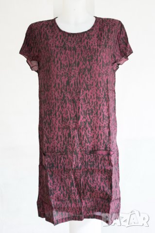 Рокля в черно и цвят бордо Edmond Louis - XL