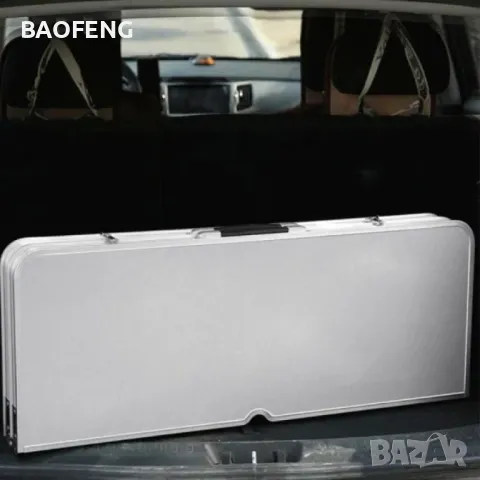 * Нови от ВНОСИТЕЛ Алуминиева сгъваема маса с 4 стола за пикник ,85x67x67 см тип куфар, снимка 14 - Къмпинг мебели - 50102125