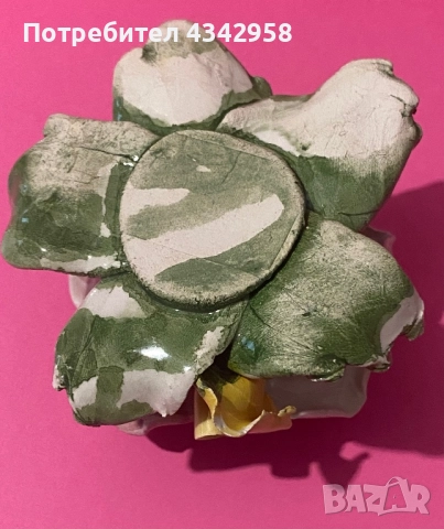  Винтидж порцеланова роза.Италия.(1970-1990), снимка 7 - Антикварни и старинни предмети - 52508548