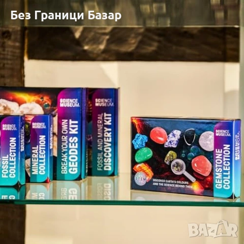 Нова Колекция от 15 истински скъпоценни камъка образователен комплект деца, снимка 5 - Образователни игри - 54155605