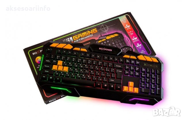 ГЕЙМИНГ КЛАВИТУРА ROXPOWER G-8100 GAMING LED, снимка 3 - Клавиатури и мишки - 31600303